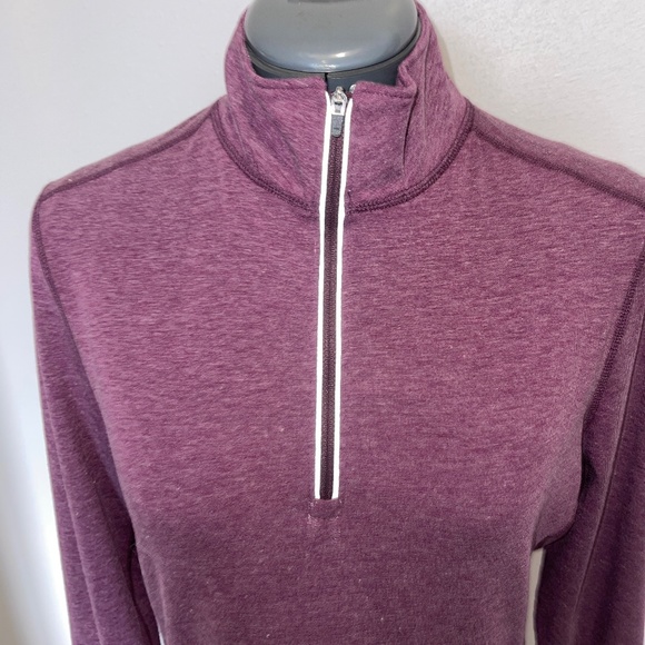 Carhartt Force Delmont Fast Dry Quarter-Zip Shirt Pullover Small Berry 100137 - Picture 4 of 9